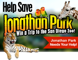 HELP SAVE JONATHAN PARK AND WIN A TRIP TO THE SAN DIEGO ZOO!