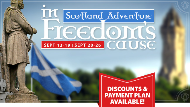 Scotland Discounts and Payment Plan Available!