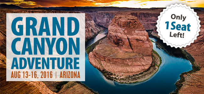 One Seat Open on Grand Canyon Adventure!