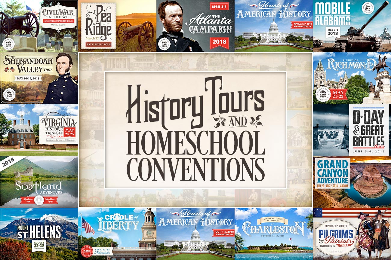 History Tours and Homeschool Conventions