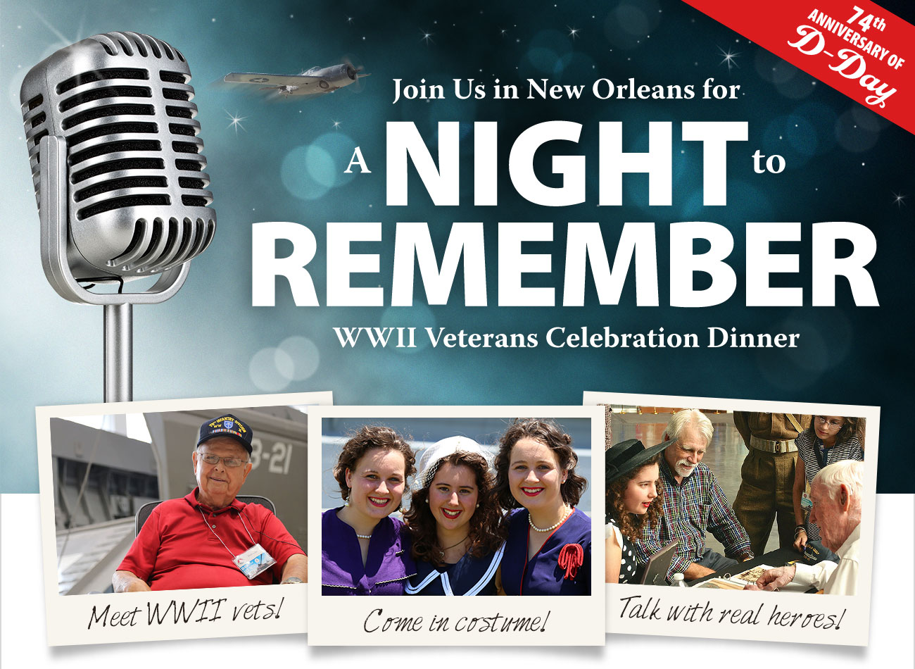 WWII Veterans Celebration Dinner!