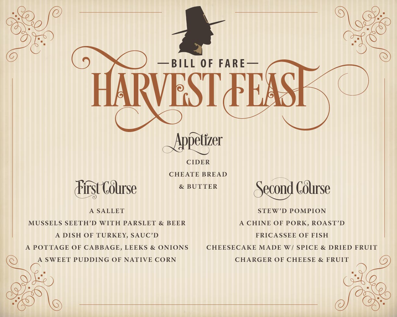 Harvest Feast Menu