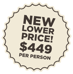 New Lower Price&mdash;$499 Per Person