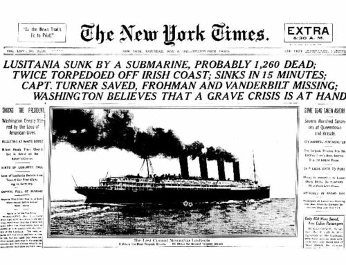 The Sinking of RMS Lusitania, 1915